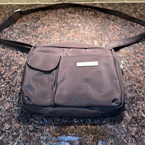 Gently used, brown, cross body Baggallini purse with adjustable strap